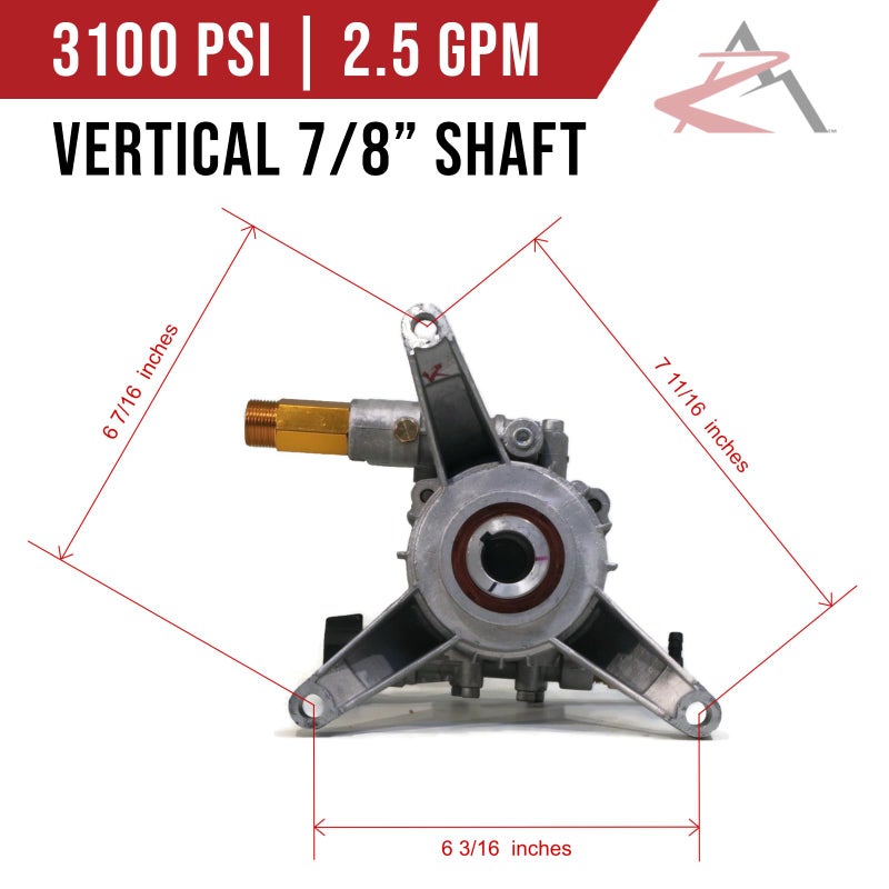 Himore New 3100 PSI POWER PRESSURE WASHER WATER PUMP for Black Max BM80919A BM80919B by The ROP Shop - Image 2